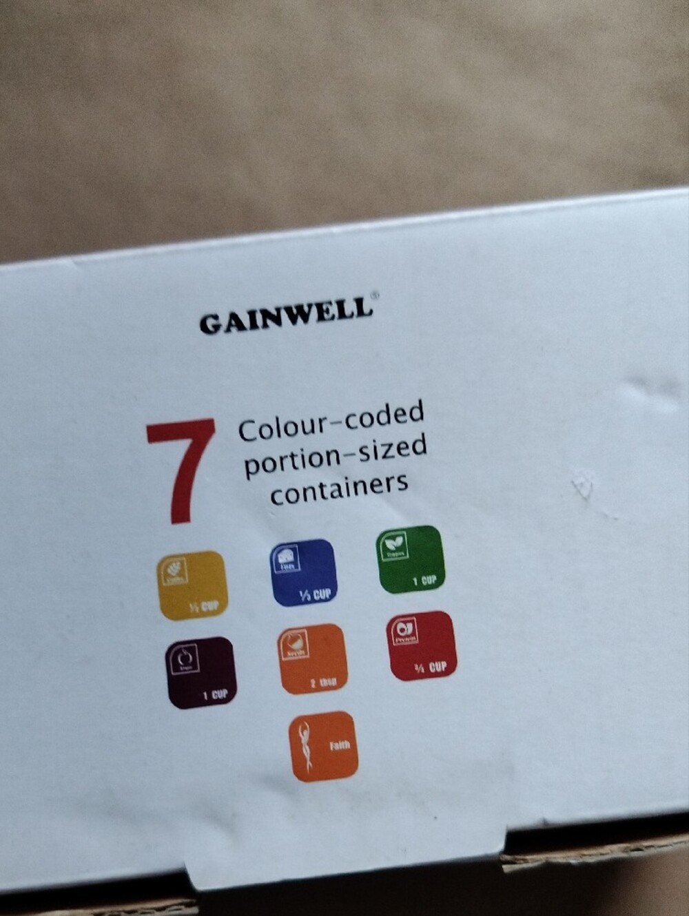 GAINWELL Portion Control Container Set - Multi-Color - Picture 3 of 3